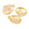 Brass Locket Pendants KK-D232-08G-3