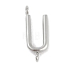 304 Stainless Steel Letter Connector Charms STAS-M108-01P-21-1