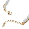 Adjustable Natural Malaysia Jade & 304 Stainless Steel Multi-strand Bracelets BJEW-JB13035-04-2