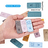 60Pcs 10 Colors Microfiber Leather Labels DIY-BY0001-14-3