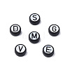 Opaque Black Acrylic Beads MACR-N012-19-2