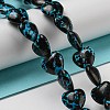 Spray Painted Synthetic Turquoise Beads Strands G-E617-B08-01-2