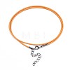 Waxed Cotton Cord Necklace Making LS-MAK-S034-023-3