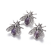 Natural Amethyst Brooches G-A176-D04-1-1