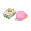 Opaque Resin Pendants RESI-B047-07-2