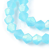 Imitate Austrian Crystal Bicone Frosted Glass Beads Strands GLAA-F029-TM4mm-A20-3