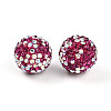 Polymer Clay Pave Rhinestone Beads RB-T018-01C-1