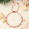 304 Stainless Steel Religious Charm Bracelets NU3381-3-1