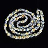Electroplate Transparent Glass Beads Strands EGLA-N002-21A-B01-4