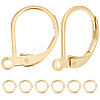 50Pcs Brass Leverback Earring Findings KK-BBC0005-72G-1