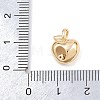 Brass Micro Pave Cubic Zirconia Charms KK-A283-02A-G-3