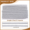 Polyester Centipede Braided Wavy Ribbon OCOR-WH0105-232-2