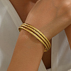 Stainless Steel Triple Layer Cuff Bangles RJ3221-1-3
