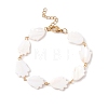 Natural Shell Link Chain Bracelet BJEW-C015-05G-2