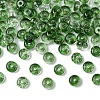 111Pcs Electroplate Transparent Colours Rainbow Glass Seed Beads SEED-YW0002-93G-1