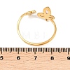 304 Stainless Steel with Glass Rhinestone Open Cuff Rings RJEW-Z132-04G-3