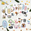 12 Sheets 12 Style PVC Stickers DIY-WH0570-002-3
