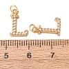 304 Stainless Steel with Crystal Rhinestone Charms RB-CBA5270-11G-L-3