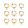 Eco-Friendly Brass Earring Hoops Findings KK-TA0007-40-2