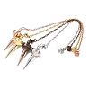 Brass Pointed Dowsing Pendulums with Chain KK-CBA168E-01-1