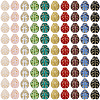 100Pcs Glass Beads LAMP-SC0001-92-7