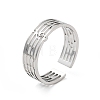 304 Stainless Steel Cuff Adjustable Ring RJEW-Q810-01G-1