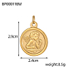 Angel Charms 304 Stainless Steel Pendants STAS-OY004-34G-2