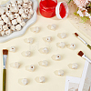 100Pcs Unfinished Wood Faceted Cube Beads WOOD-PA0001-75A-4