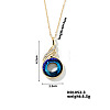 Cute and Stylish Phenix Glass Pendant Necklace ZV1349-3-1