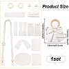 DIY PU Leather Mini Bowknot Bucket Bags Kits DIY-WH0292-93B-2