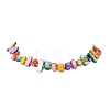Ocean Natural Freshwater Shell Nuggets Beaded Necklaces NJEW-JN06281-2