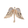 Large Wings Angel Alloy Crystal Rhinestone Brooch PW-WG8AAF4-01-1