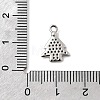 Christmas Brass Micro Pave Cubic Zirconia Charms KK-L258-04P-C01-3