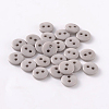 2-Hole Flat Round Resin Sewing Buttons for Costume Design BUTT-E119-28L-05-1