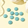 Craft Findings Dyed Synthetic Turquoise Flat Back Dome Cabochons X-TURQ-S266-14mm-01-5