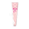 Bowknot Print Transparent PE Cone Flower Sleeves ABAG-FZC0002-001H-7