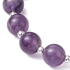 Natural Amethyst Beaded Bracelets BJEW-TA00564-01-4