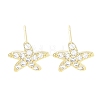 Brass Pave Clear Cubic Zirconia Stud Earring EJEW-S217-G04-1