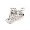 Valentine's Day Brass Charms KK-H294-04P-2