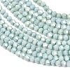 Electroplate Bicone Glass Beads Strands GL-T021-2.5x3mm-16-18-3