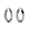 1 Pair 304 Stainless Steel Hoop Earrings EJEW-TA0001-89B-2
