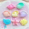 Ocean Theme Opaque Resin Cabochons RESI-Z048-01-1