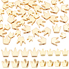 50Pcs 2 Styles Brass Beads KK-BBC0027-41-1
