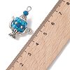 Glass Seed Beaded Pendants PALLOY-MZ01273-01-4