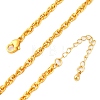 Brass Rope Chains Necklaces for Women NJEW-D302-62G-2