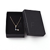 Letter Brass Initial Pendants Necklaces NJEW-JN02584-04-6