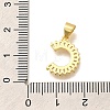 Rack Plating Brass Micro Pave Cubic Zirconia Pendants KK-L226-100G-C-3