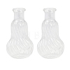 Transparent Glass Beads Containers GLAA-G123-06-1