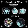 200Pcs Transparent Acrylic Beads OACR-PA0001-93-2