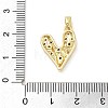 Brass Micro Pave Cubic Zirconia Pendants KK-F877-27G-3